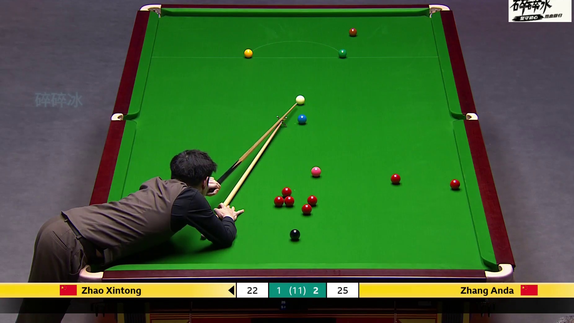 赵心童逆天长台开路，防守殿后，张安达无计可施：打的挺厉害！