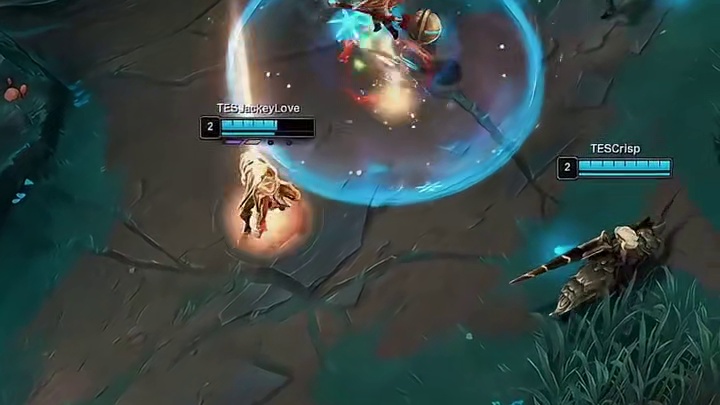 Crisp闪现挡技能极限救下JackeyLove