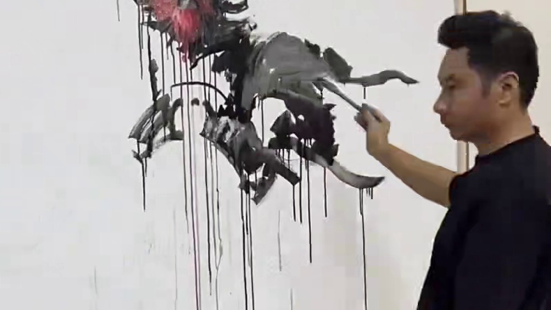 黑神话悟空2，钟馗，男子在线展示美术功底！！！！  ​​​