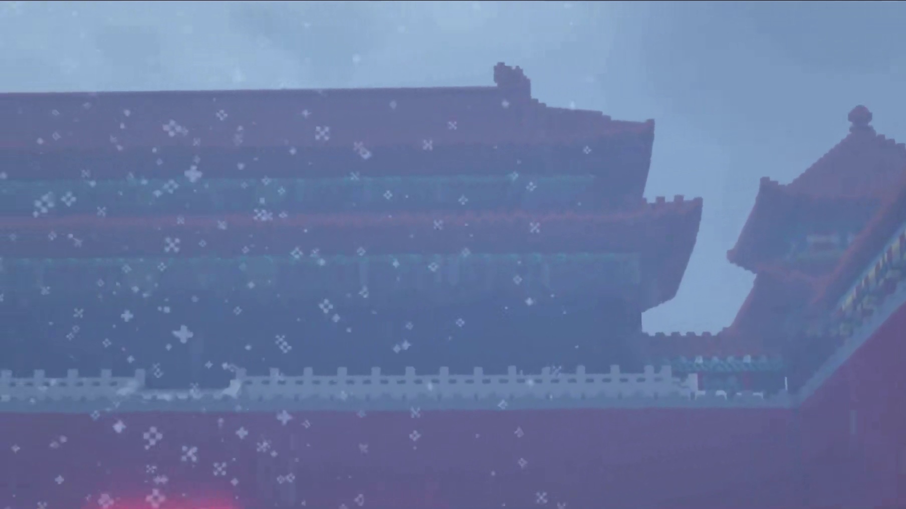 今天是冬至给大家看下雪的故宫