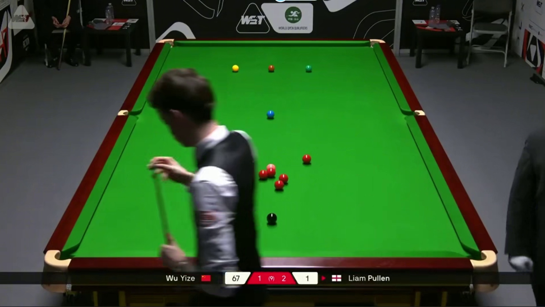 2026斯诺克世界公开赛资格赛：吴宜泽vs普伦