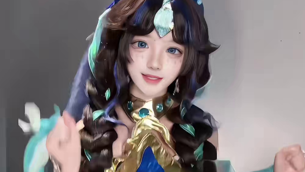 0基础手搓四天的朵朵新皮肤，不还原致歉