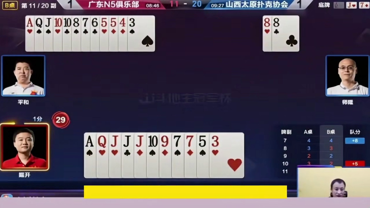 对3对8对形成连环3连杀