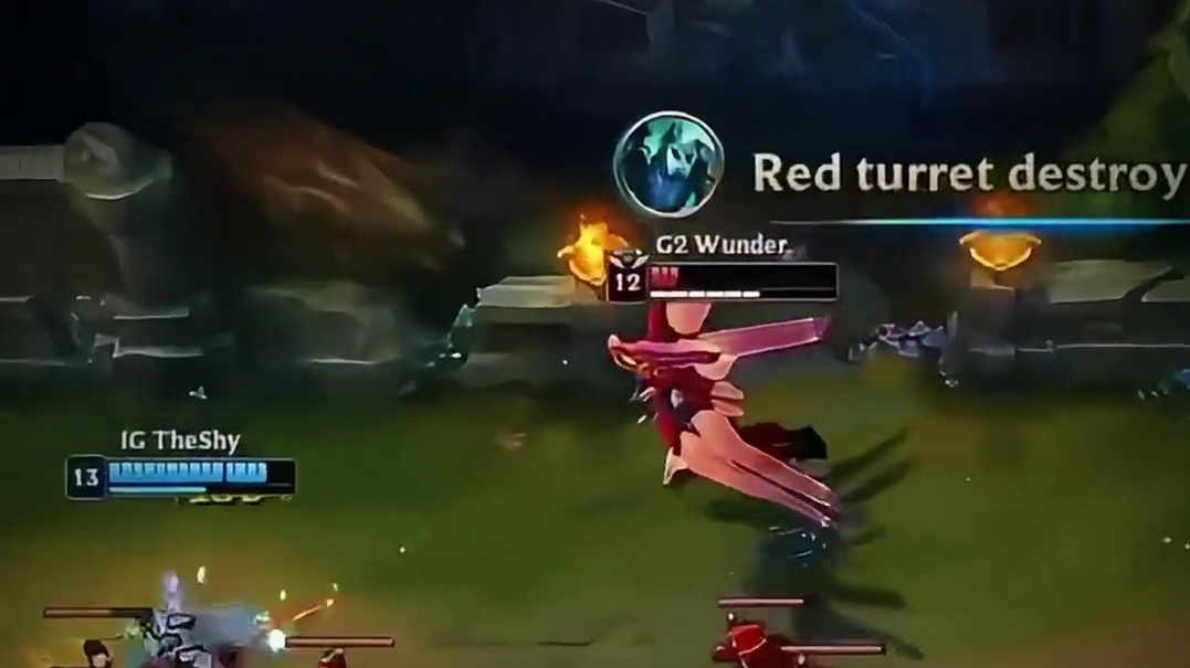 theshy走位秀到刀妹头皮发麻