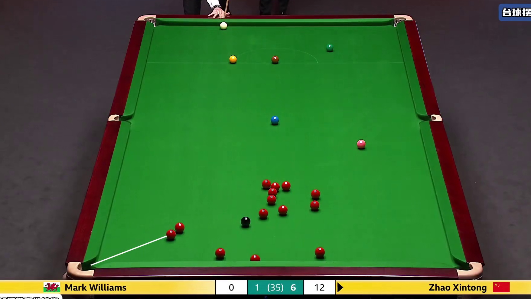 赵心童远台超离谱传球震惊四座！第一阶段大比分领先马叔，太强了