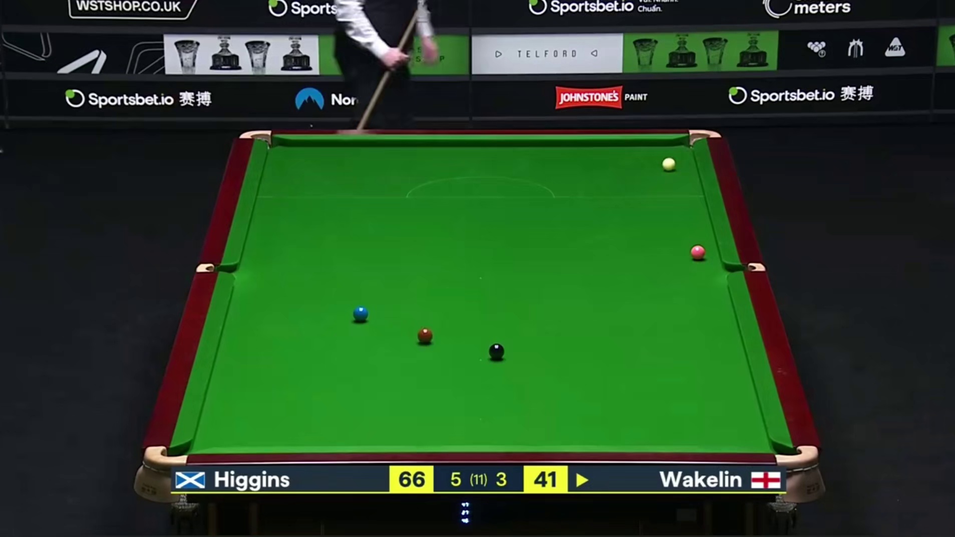 2026斯诺克球员锦标赛：伟克林vs希金斯