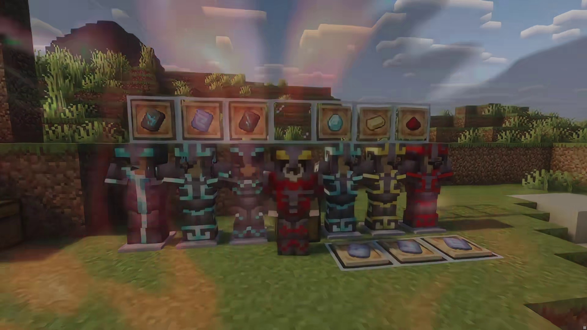 护甲纹饰还能搭配出贝利亚？我的世界有趣的小机巧！