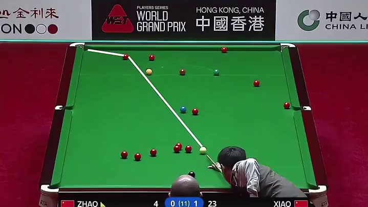 这长台太解压了！赵心童大角度薄进，决赛保持不败金身！