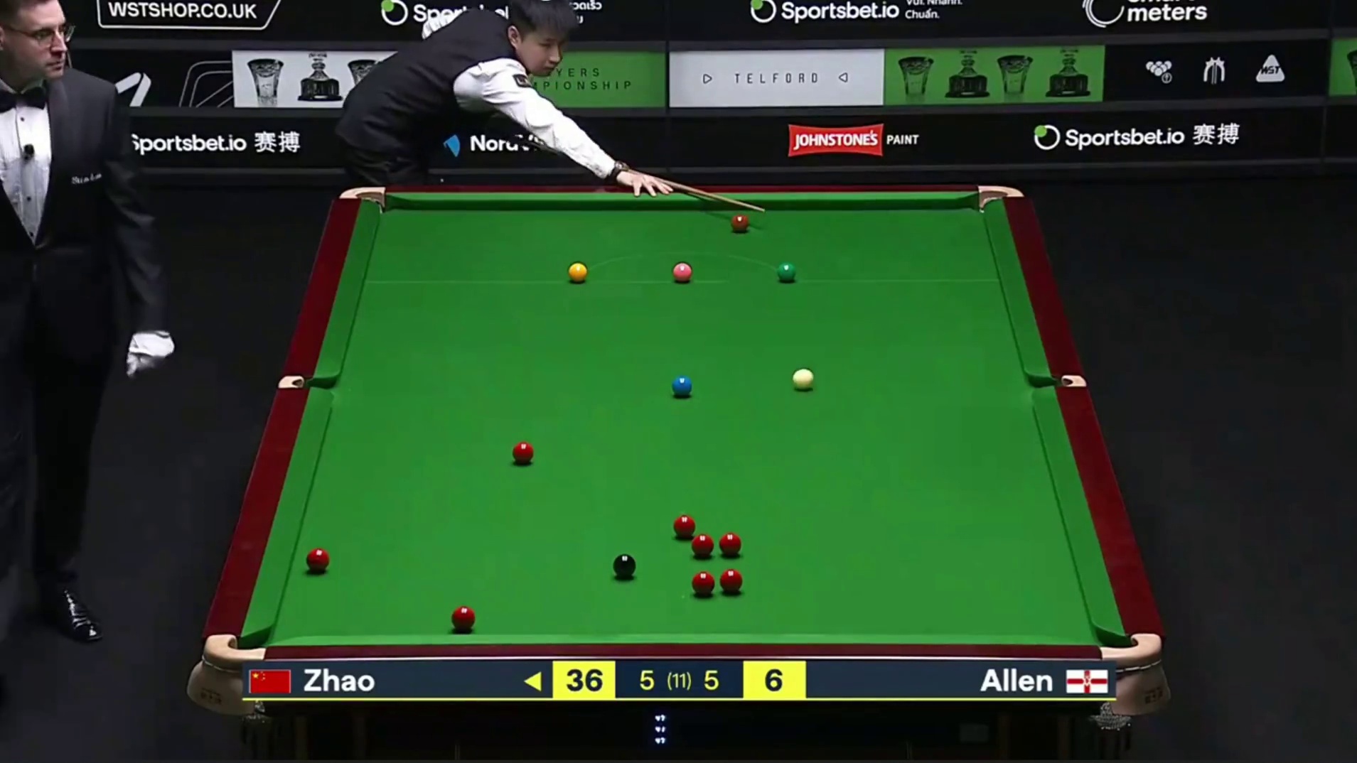 2026斯诺克球员锦标赛；赵心童vs艾伦
