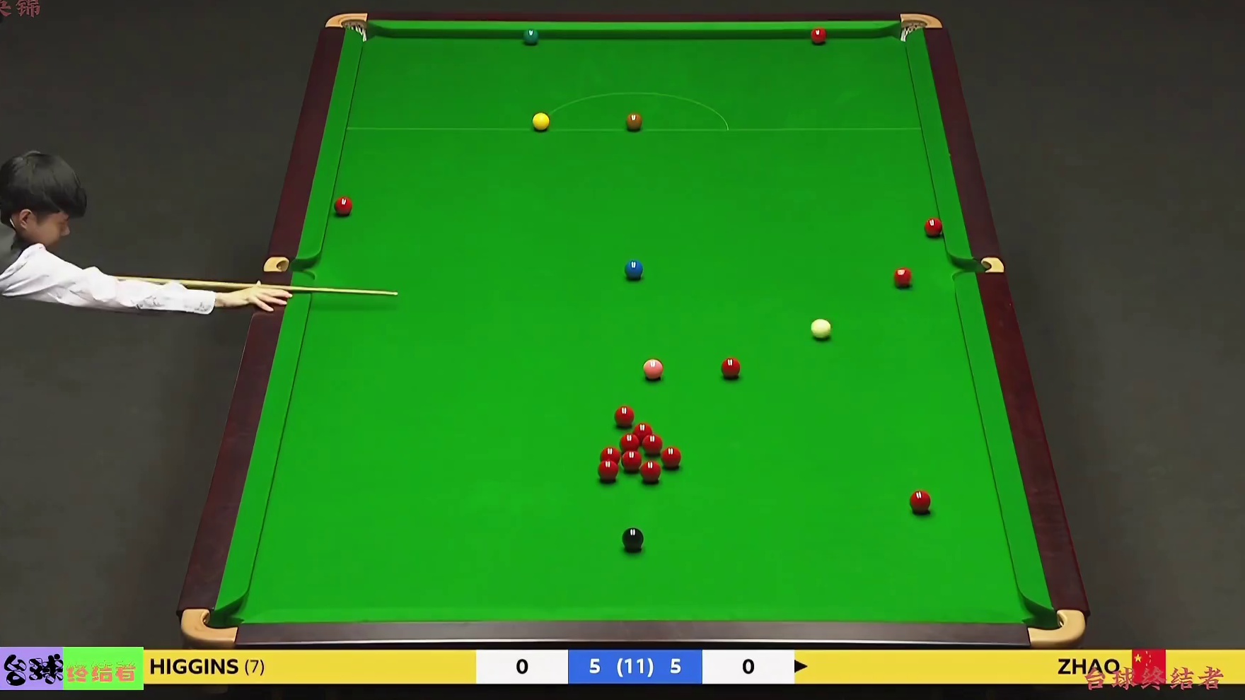 5:5决胜局！赵心童夺冠之路关键一战，疯狂3连鞭逆转希金斯
