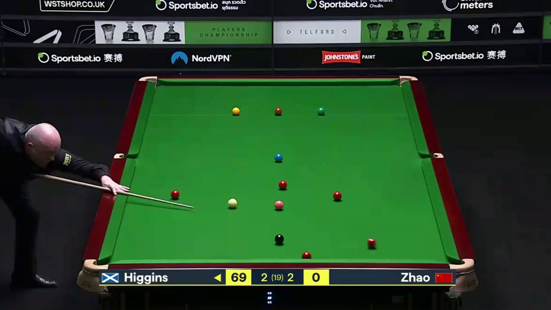 2026斯诺克球员锦标赛；赵心童vs希金斯