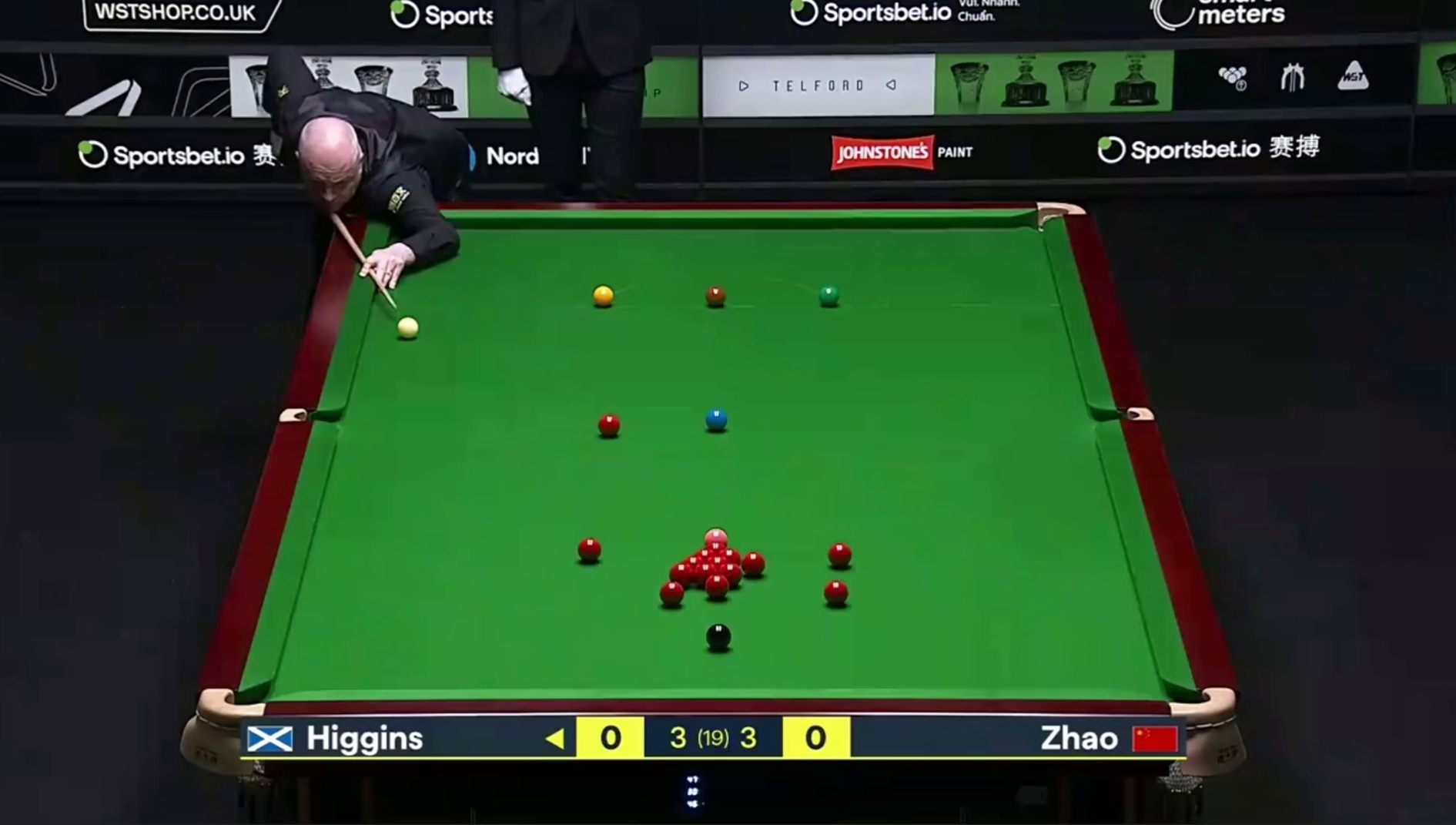 2026斯诺克球员锦标赛；赵心童vs希金斯