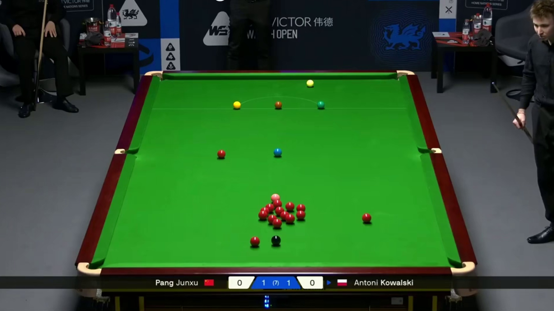 2026斯诺克威尔士公开赛：庞俊旭vs科瓦斯基