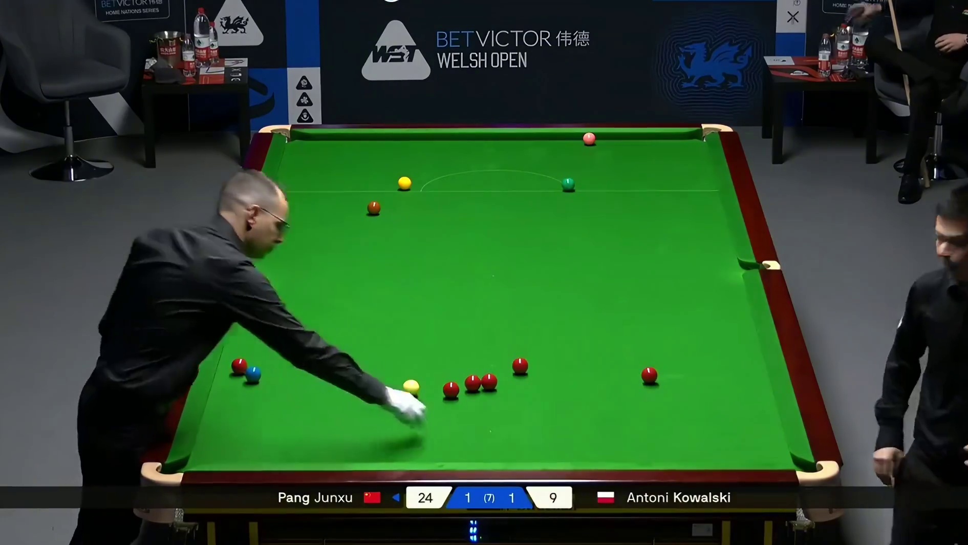 2026斯诺克威尔士公开赛：庞俊旭vs科瓦斯基