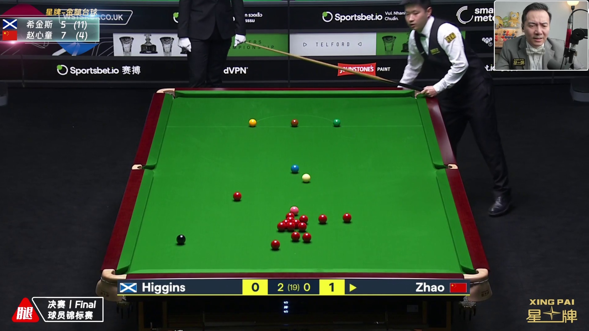希金斯vs赵心童丨球员锦标赛决赛-第三盘
