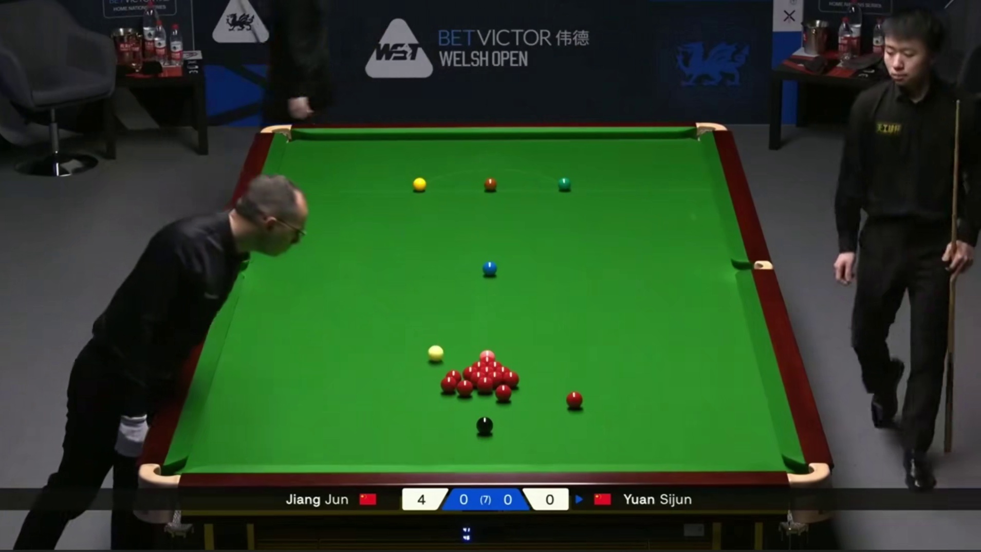 2026斯诺克威尔士公开赛；袁思俊vs江俊