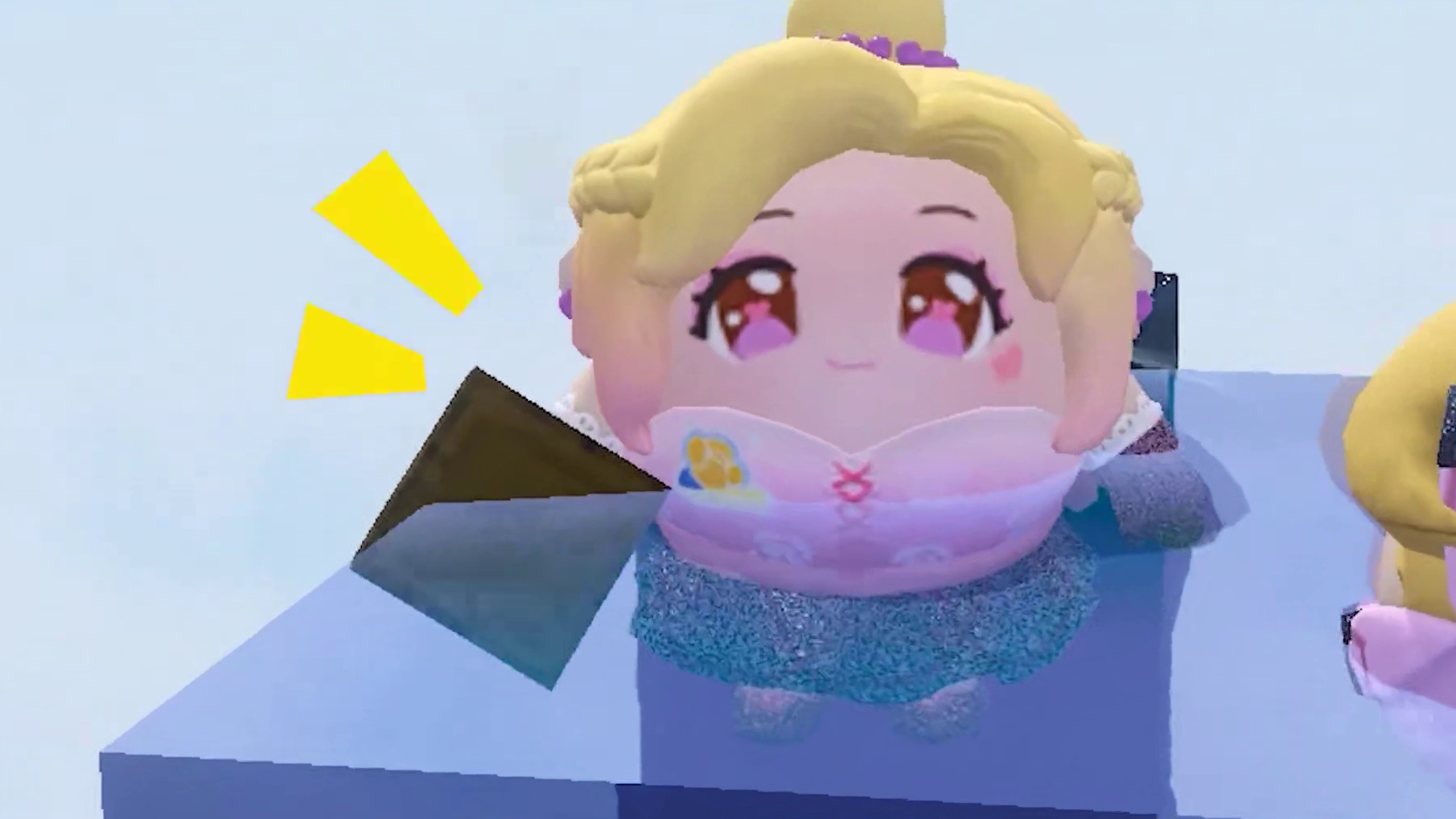 蛋仔派对：水方块空岛生存？第一天就遇到雾中人，太倒霉了！