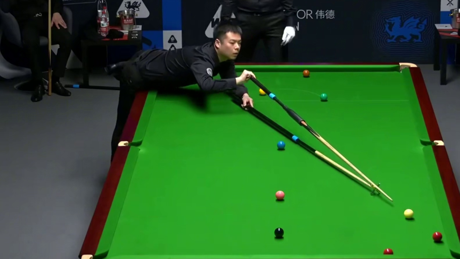 2026斯诺克威尔士公开赛；庞俊旭vs霍金斯