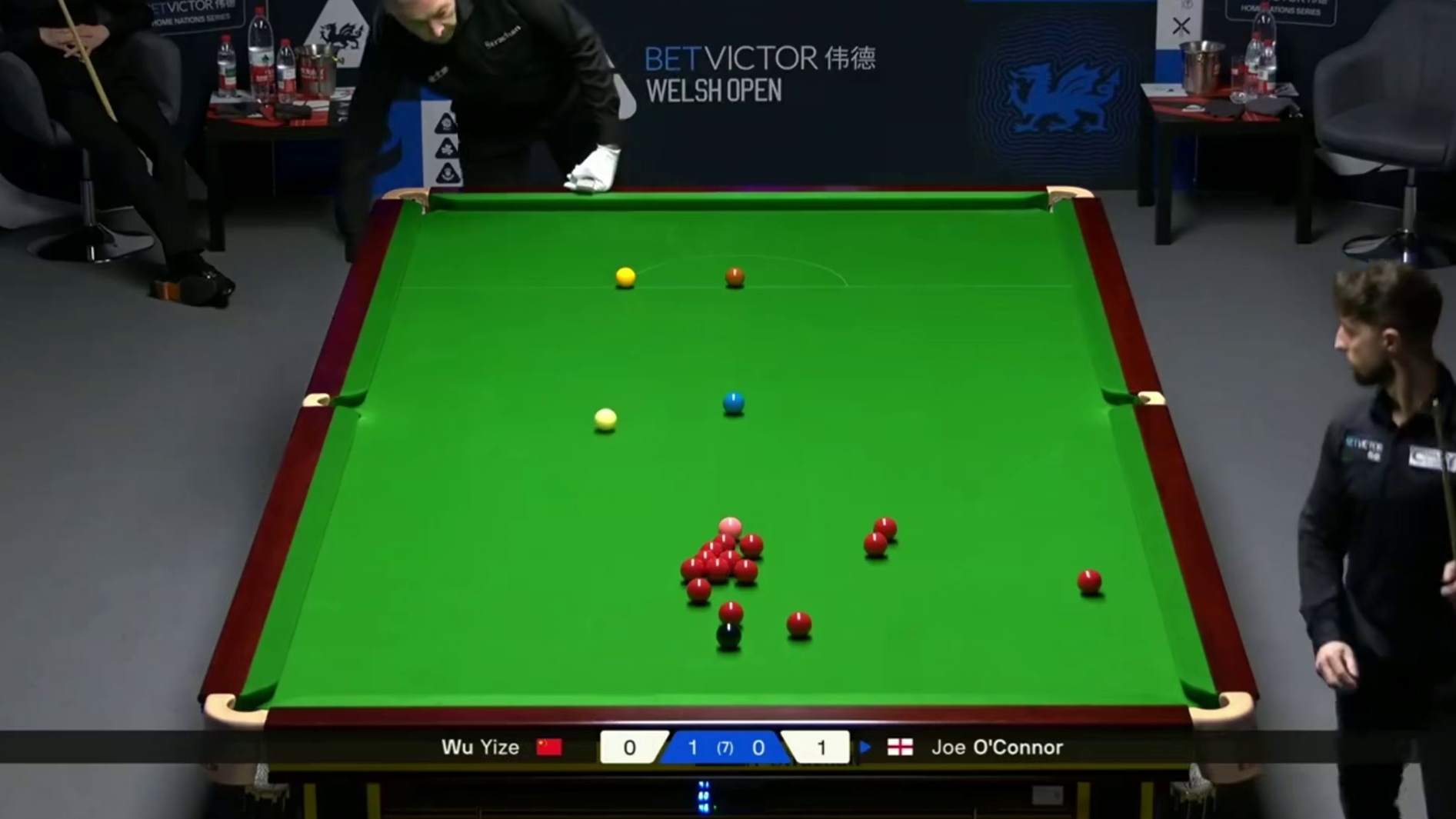 2026斯诺克威尔士公开赛；奥康奈vs吴宜泽