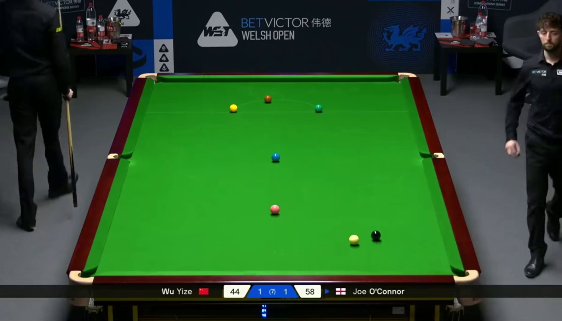 2026斯诺克威尔士公开赛；奥康奈vs吴宜泽