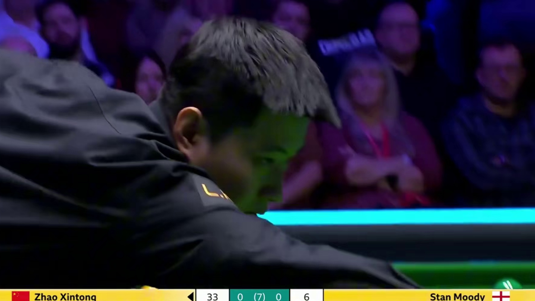 2026斯诺克威尔士公开赛；穆迪vs赵心童