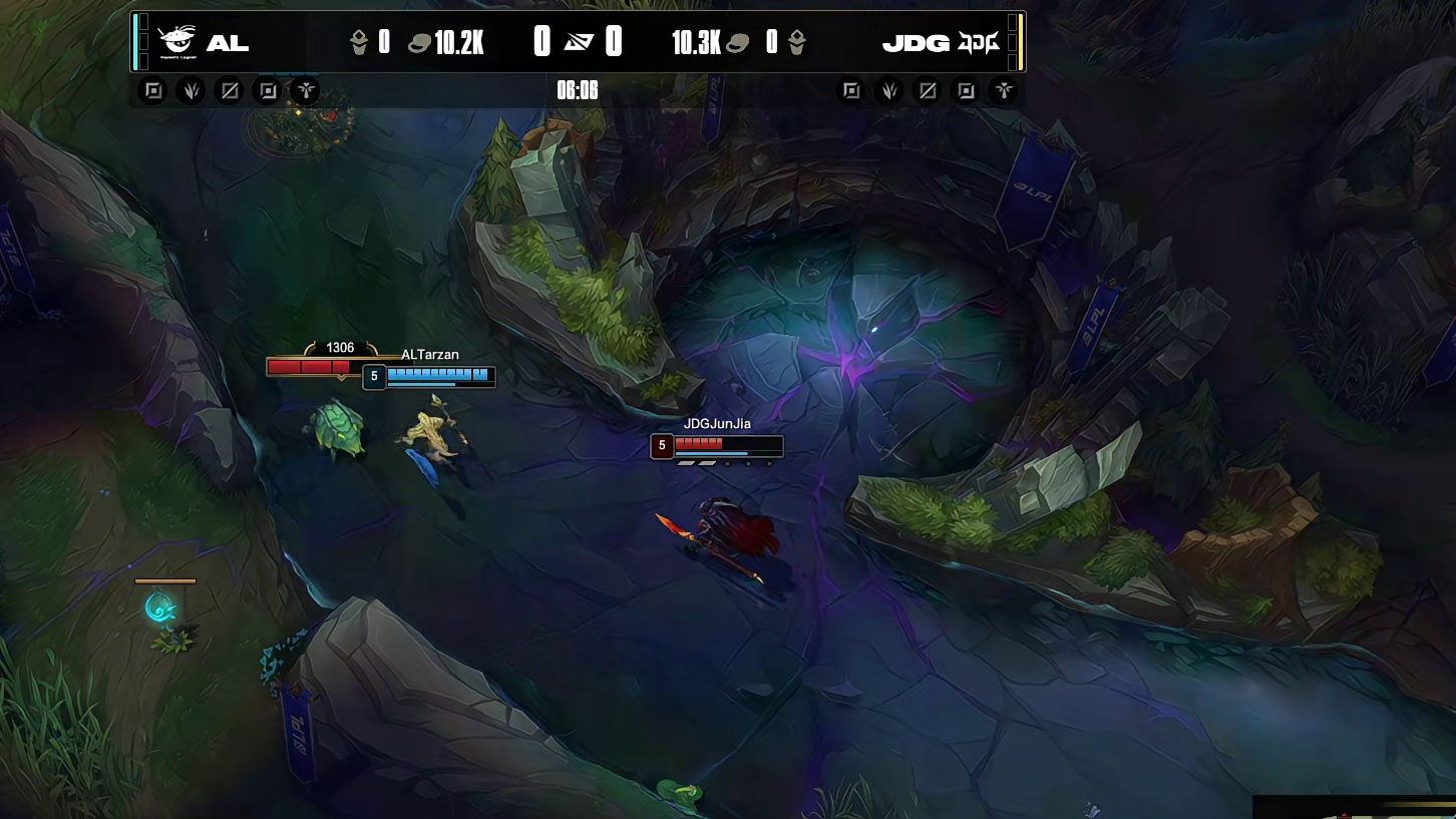 Tarzan赵信细节升六级单杀JunJia潘森