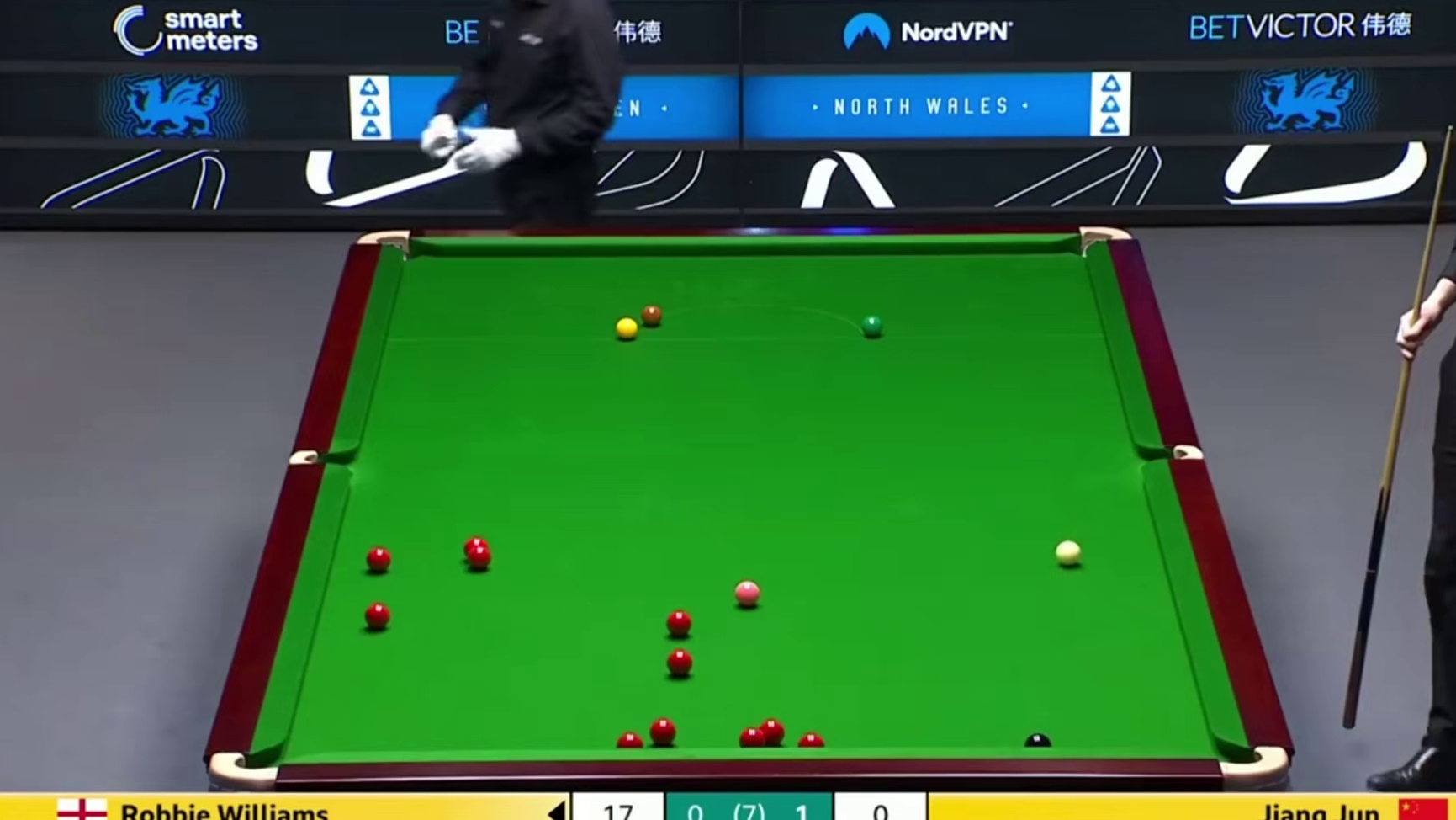 2026斯诺克威尔士公开赛；江俊vs威廉姆斯