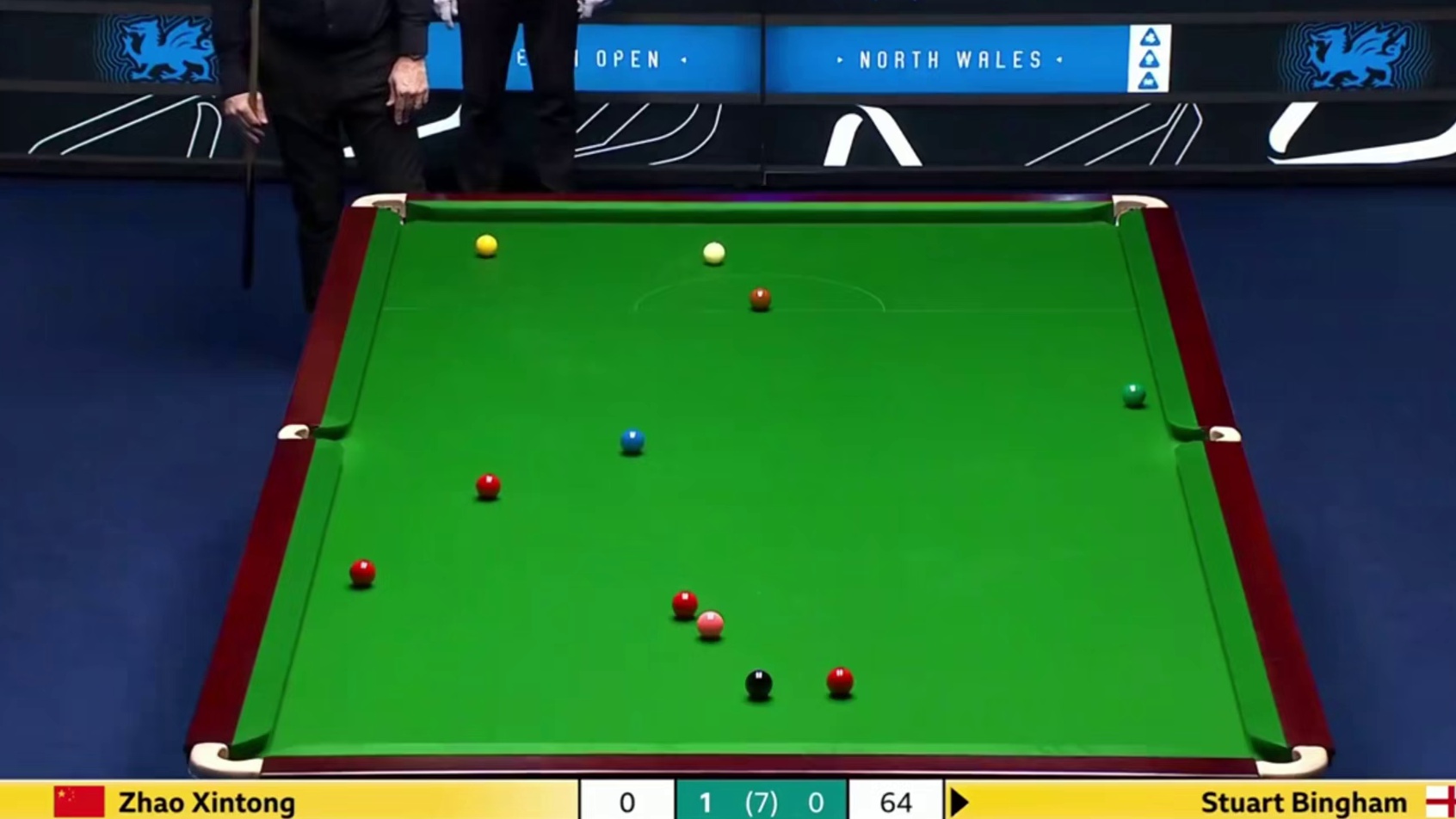 2026斯诺克威尔士公开赛；宾汉姆vs赵心童