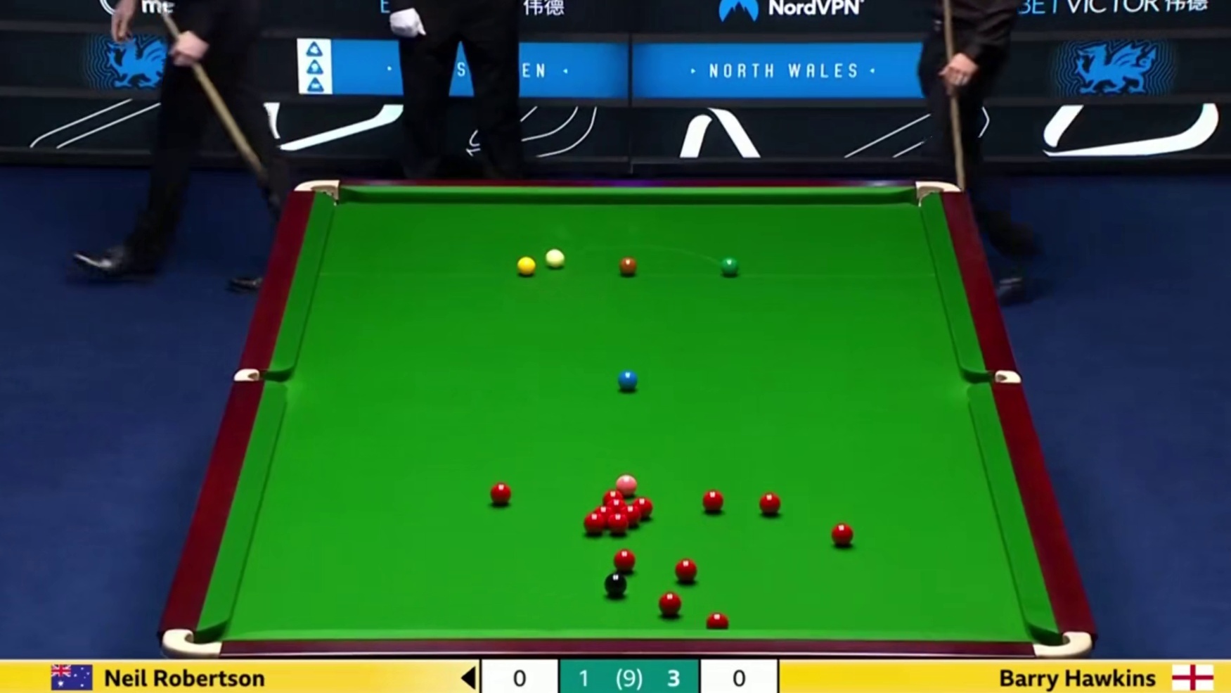 2026斯诺克威尔士公开赛；霍金斯vs罗伯逊