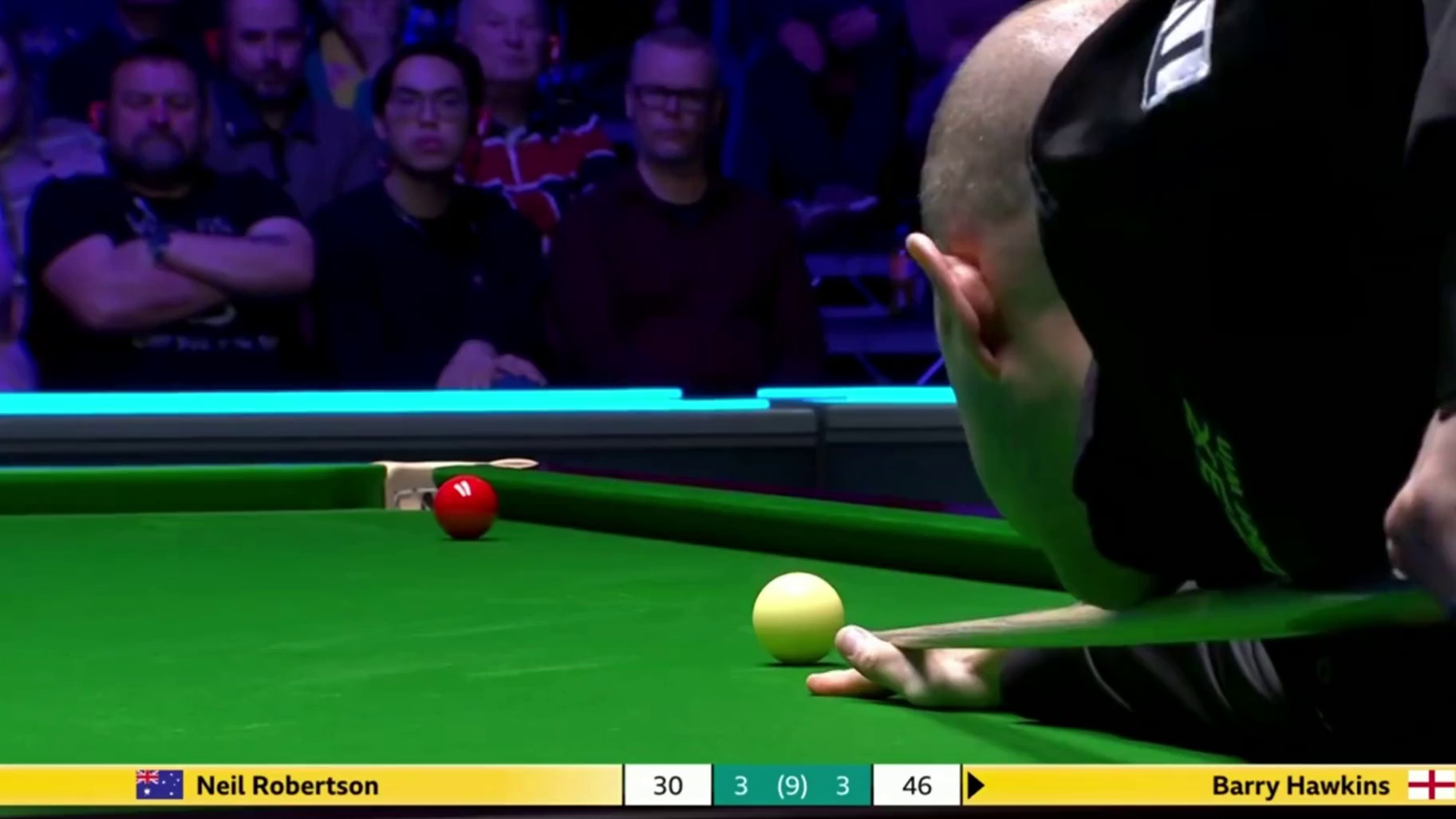 2026斯诺克威尔士公开赛：霍金斯vs罗伯逊