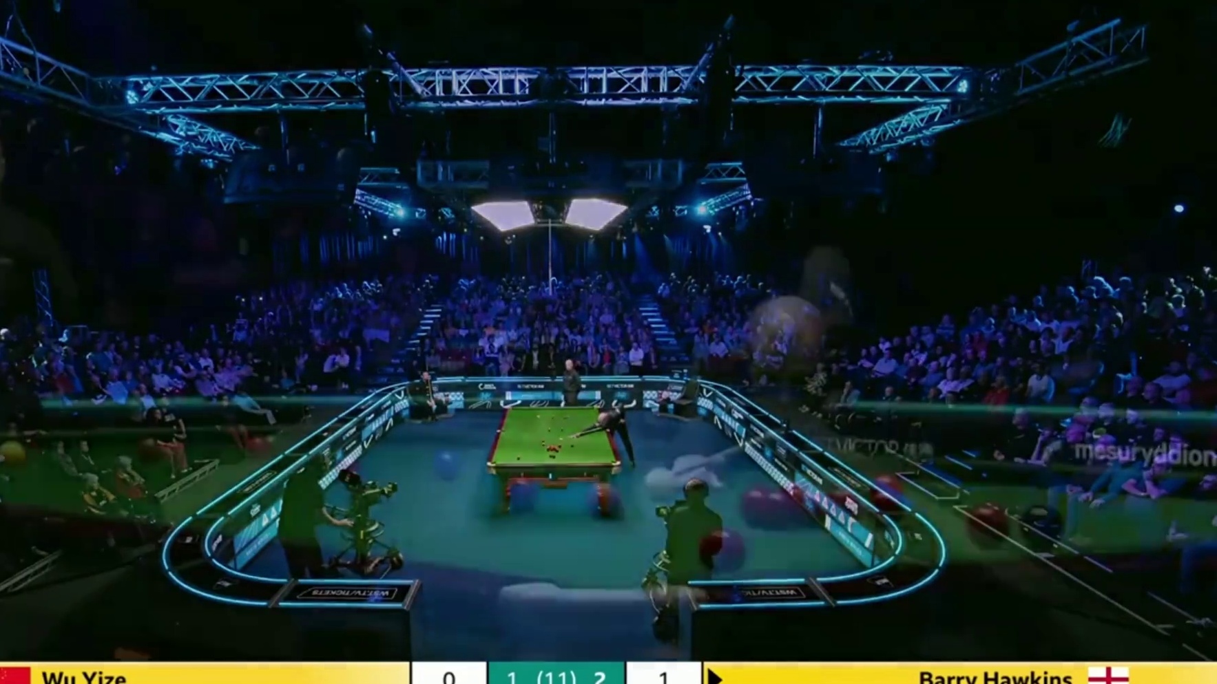 2026斯诺克威尔士公开赛；吴宜泽vs霍金斯