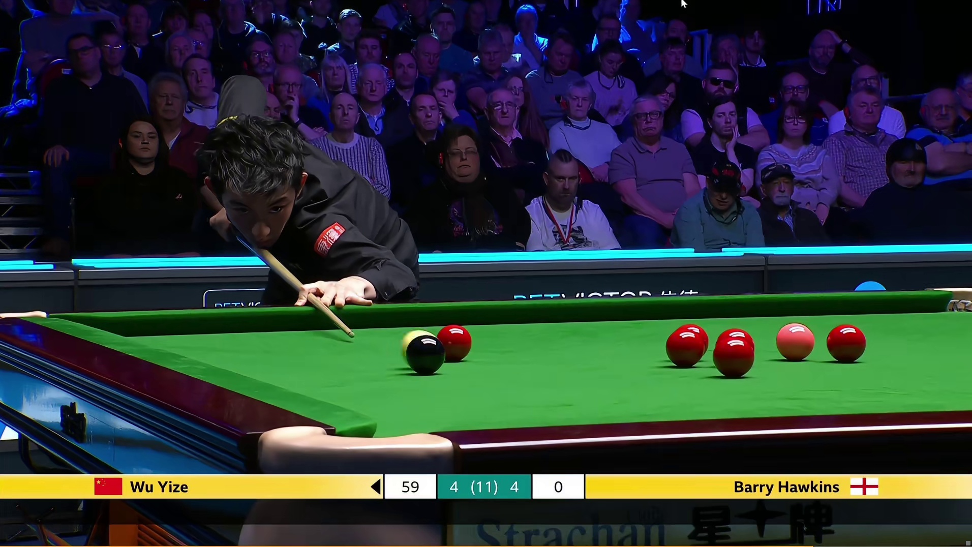 威尔士半决赛，吴宜泽打丢关键黑球，遗憾出局