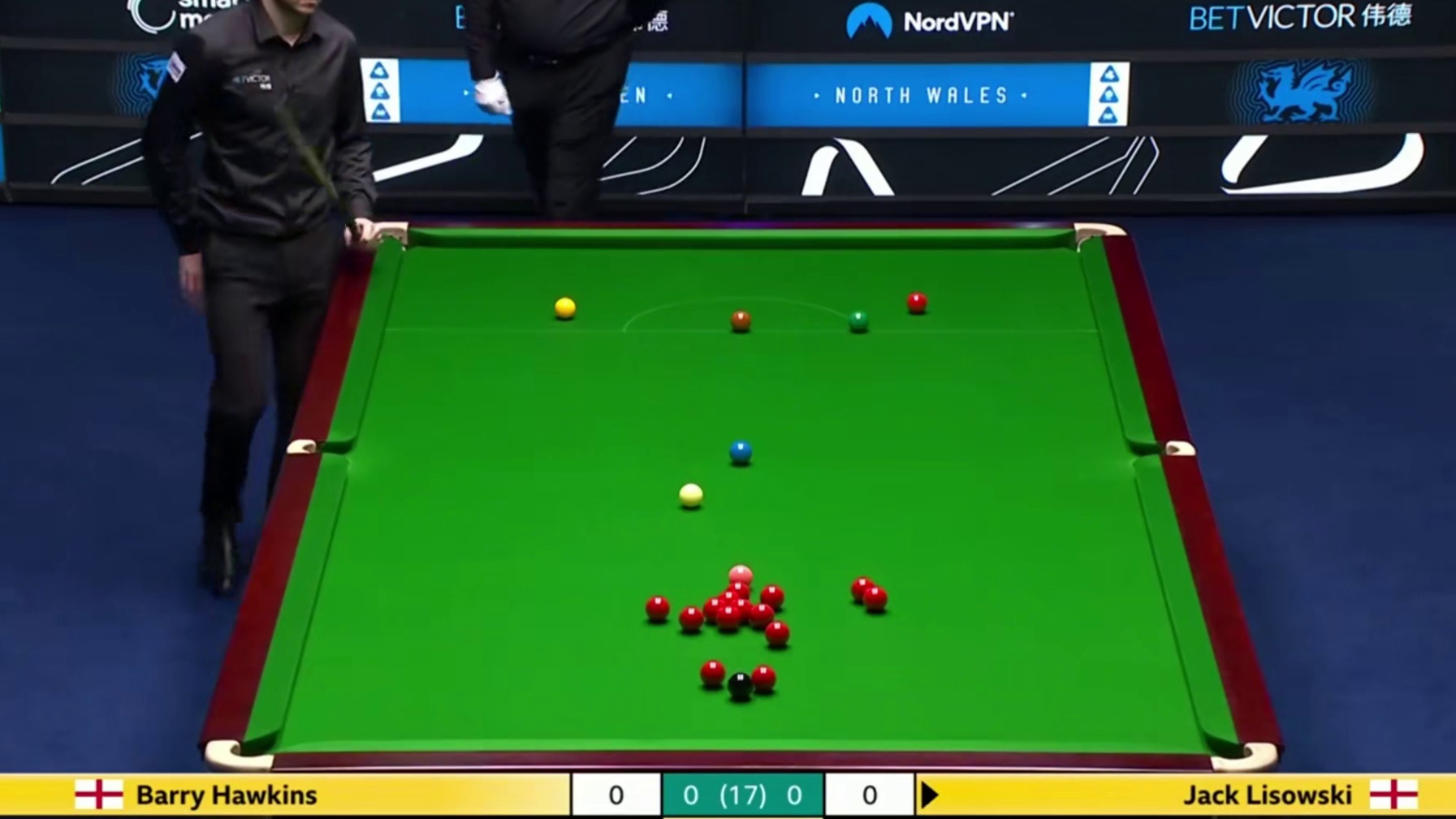 2026斯诺克威尔士公开赛：霍金斯vs里索夫斯基