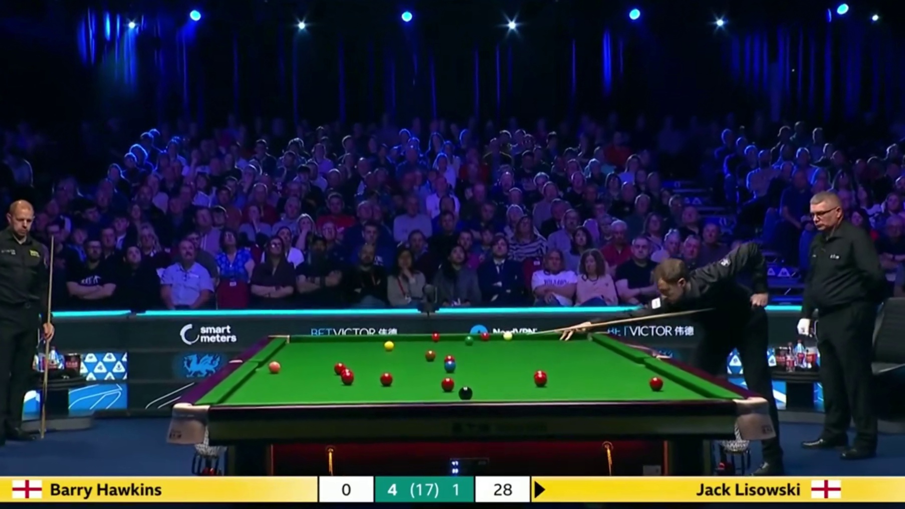 2026斯诺克威尔士公开赛：霍金斯vs里索夫斯基