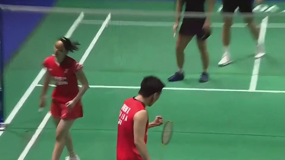 2026年德国羽毛球公开赛男女混双决赛中国队首局领先羽毛球德国公开赛 国羽加油