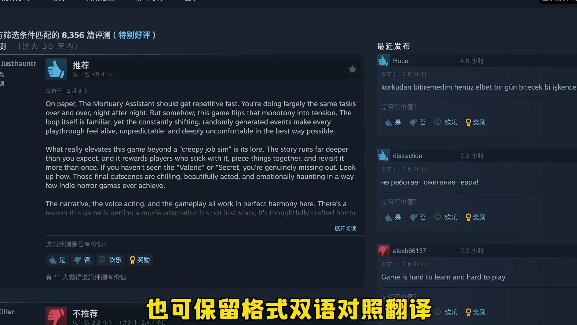 Steam玩家必备工具&沉浸式翻译：人人必备的翻译工具！Steam、网页、视频、文档翻译样样精通 #
