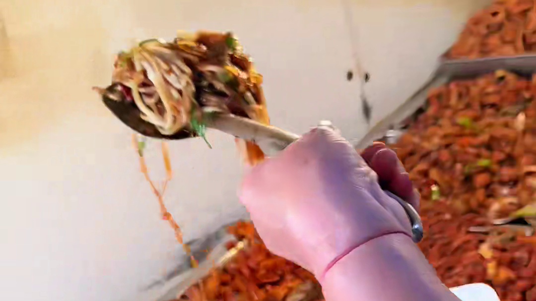 东北街头盒饭 五块钱可以吃到三样菜