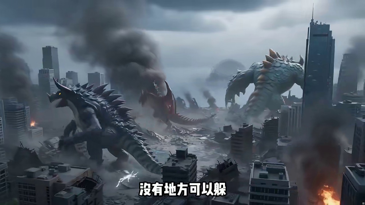 蛋仔派对：怪兽破坏了城市，剩下个水方块！