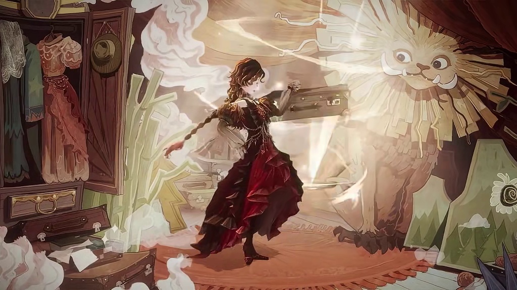 全新时装「啸长风」·鉴赏 小雪鸮飞越苍茫荒野，自天地尽头望见一道赤焰般的身影，仿佛传说中驺吾踏风