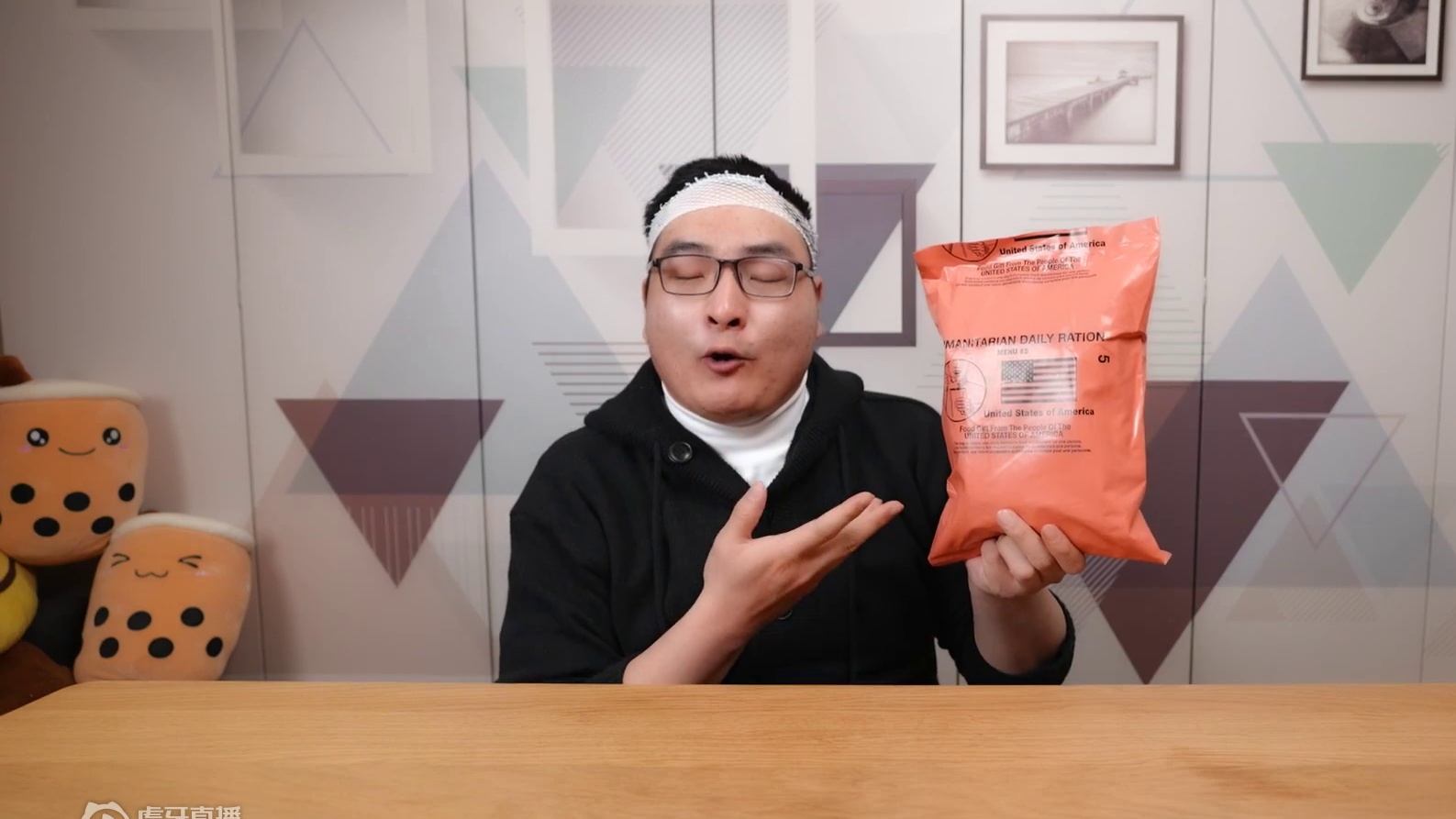 撕开它的人早已失去一切！美国人道主义救援口粮