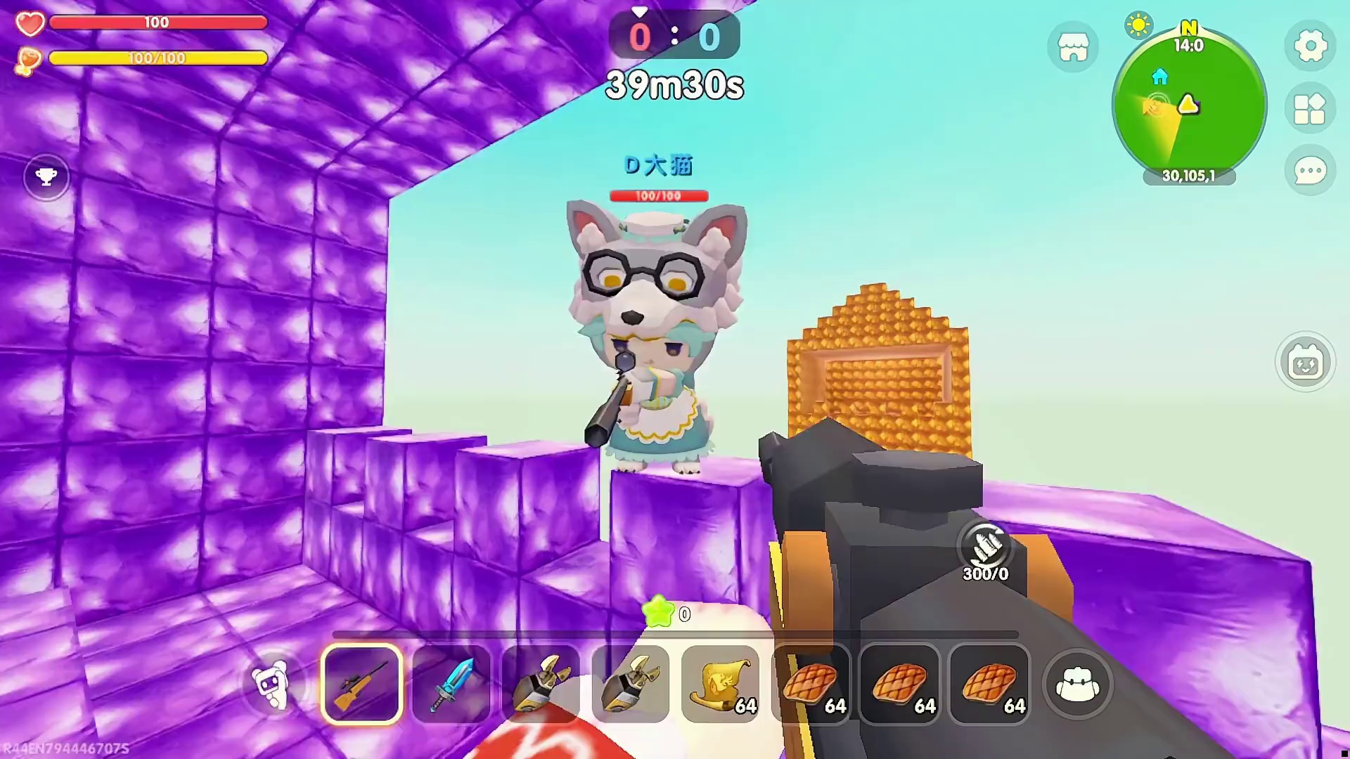 快来迷你和涓涓对狙 涓涓和大猫