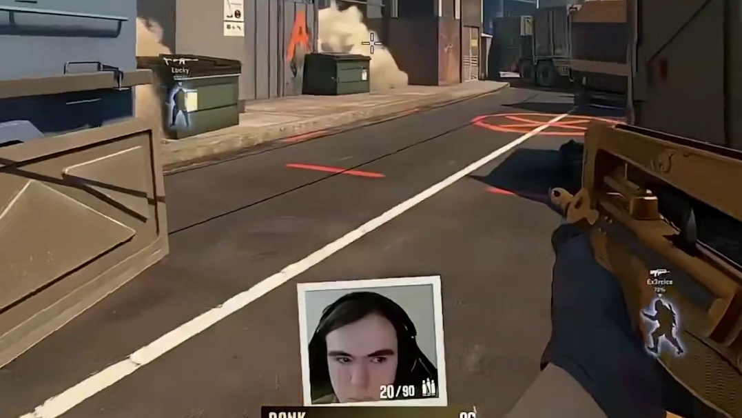 donk一把沙鹰单人破a无敌了