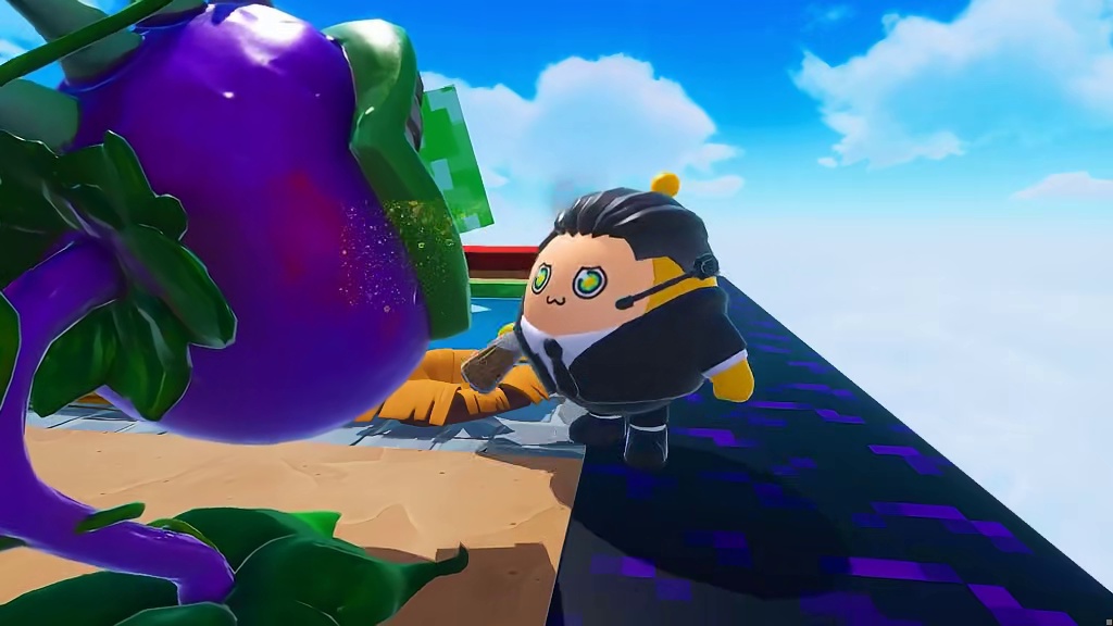 蛋仔派对：水方块生存第五集！苦力怕爆炸了，智能机器人登场