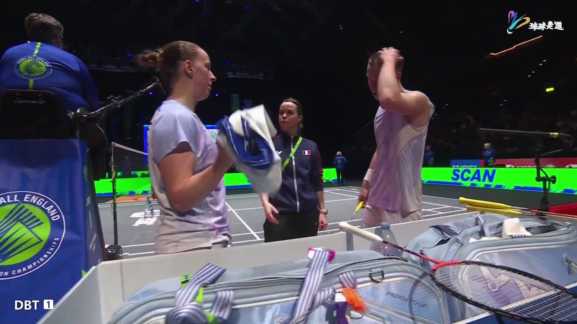 郭新娃 / 陈芳卉vs 吉凯尔 / 德尔吕全英羽毛球公开赛下