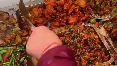 在沈阳吃三荤一素花7，东北快餐真的有性价比！味道还不错！