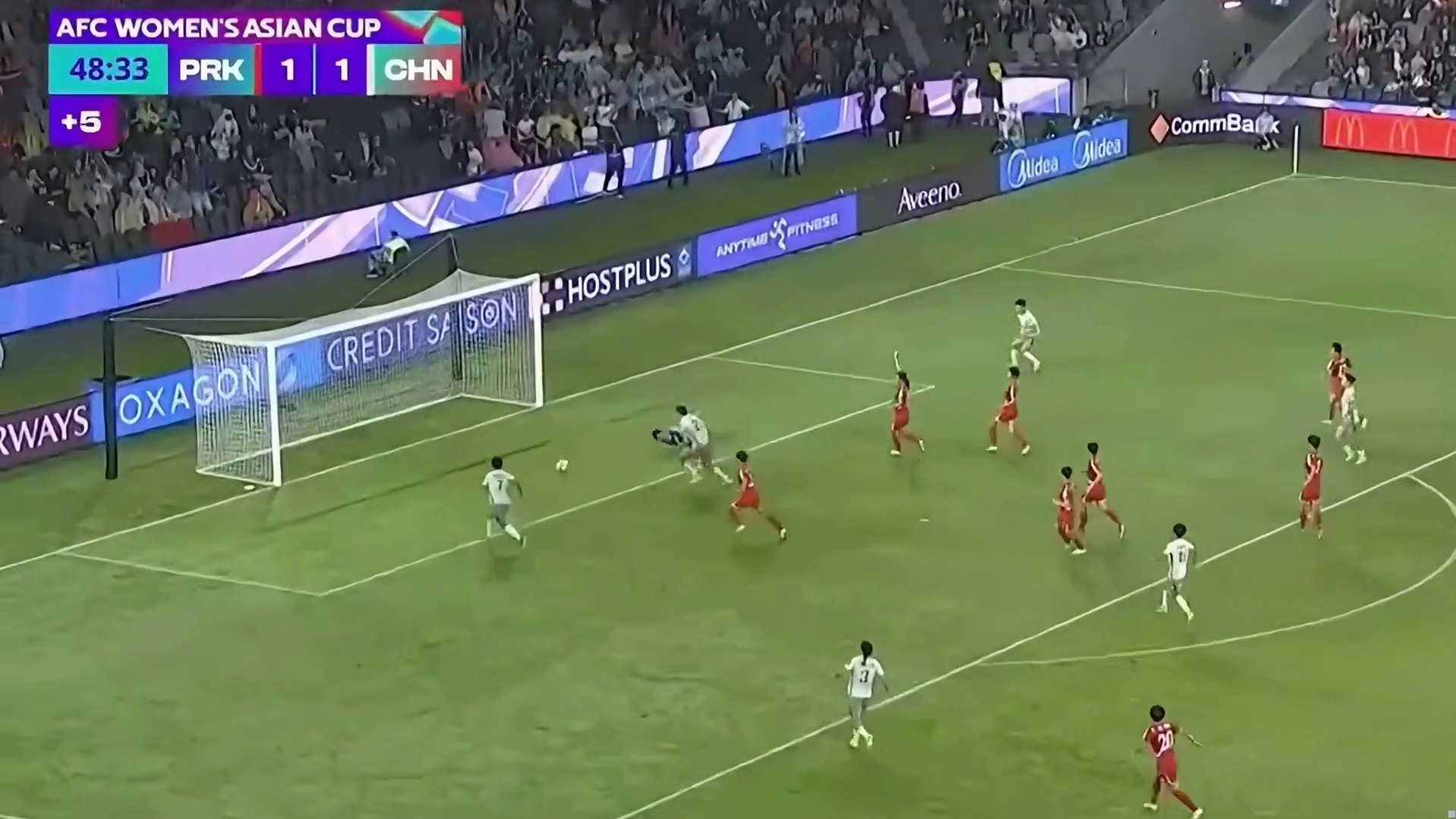 王霜破门！中国女足2-1逆转朝鲜队，3战全胜头名晋级淘汰赛