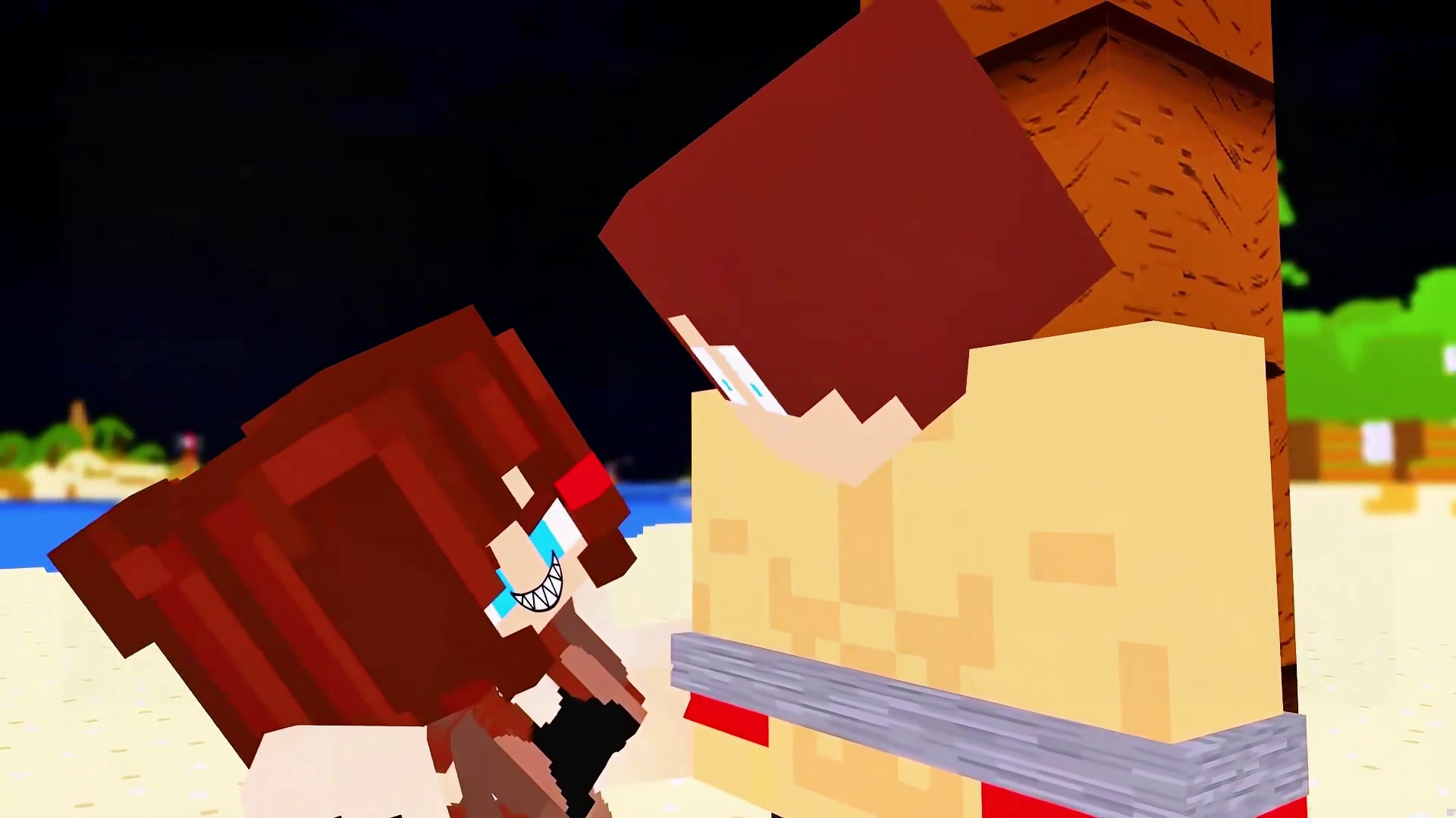 MC搞笑动画：杰杰的孤岛奇遇！！小花竟然变成了女王？ #我的世界中国版#我的世界共庆团圆