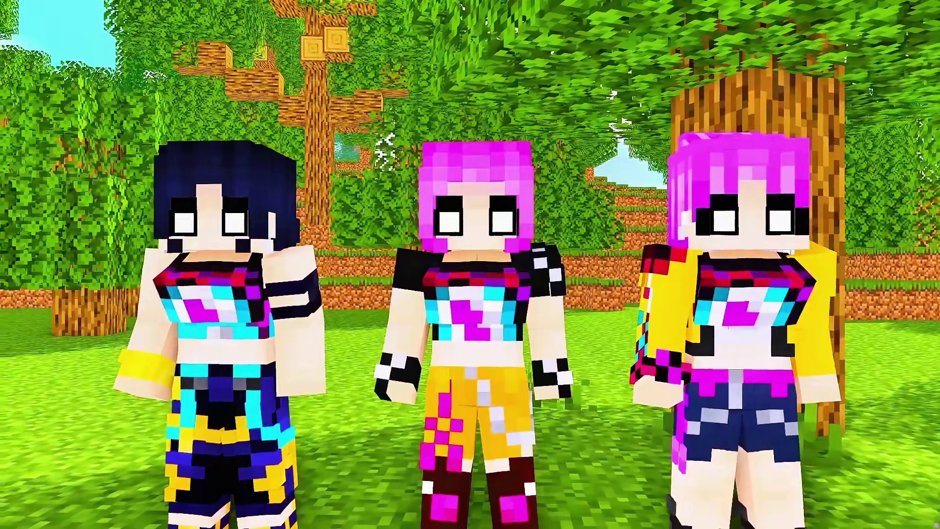 MC搞笑动画：杰杰被邪恶巫师带走，猎魔女团前来相救！！ #我的世界中国版