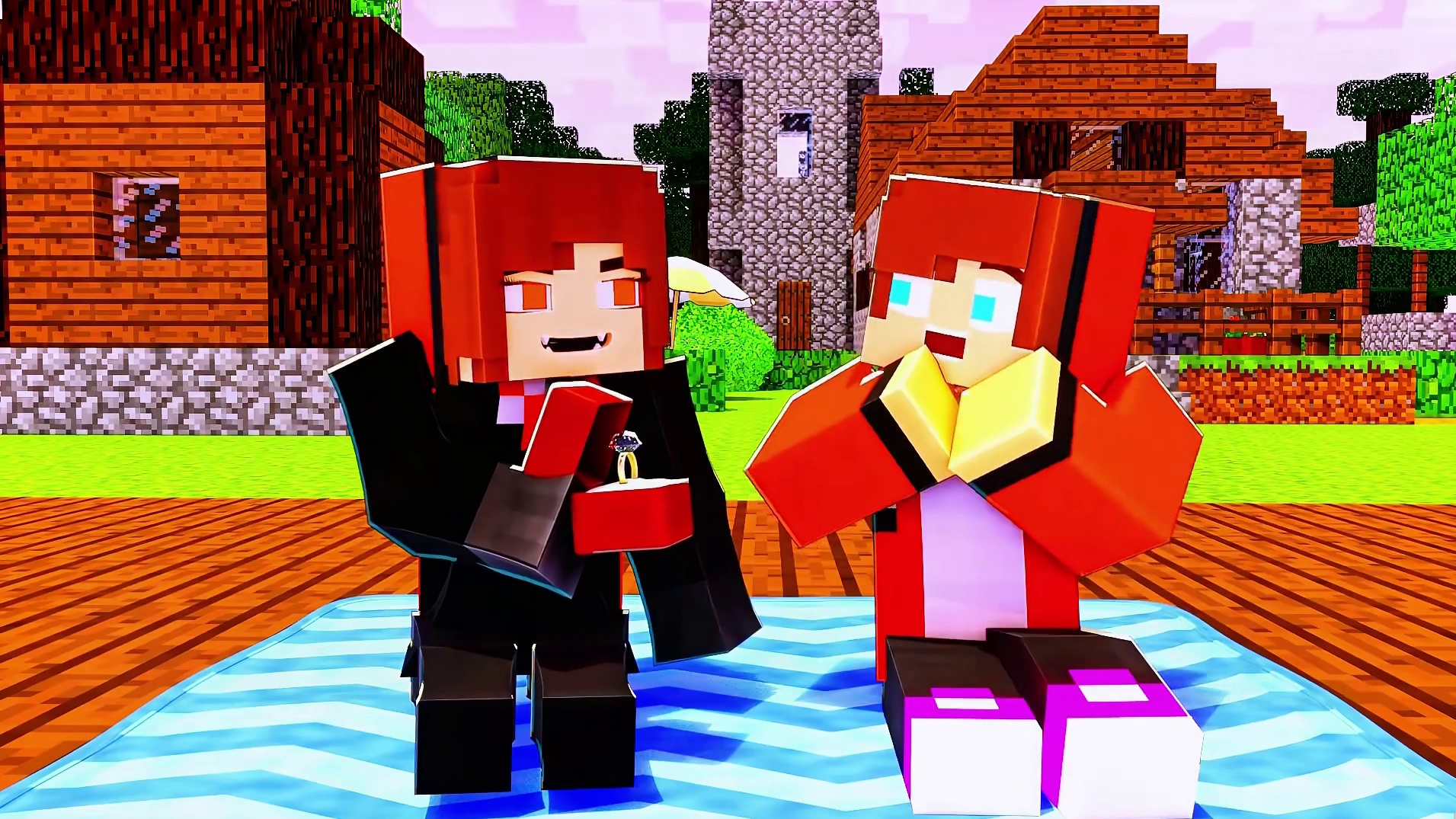 MC搞笑动画：杰杰遇到了黑暗小花！！ #我的世界中国版 #我的世界共庆团圆