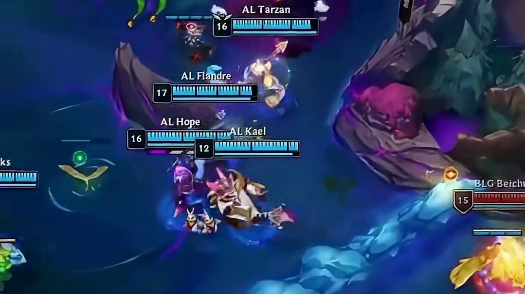 己方完美开团，敌方完美收尾。